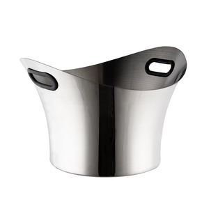 อ่างน้ำแข็งสแตนเลสสำหรับเครื่องดื่มสไตล์โมเดิร์น ดีไซน์หรูหรา เหมาะสำหรับการจัดโต๊ะอาหารหรือบาร์ - Product Image 1