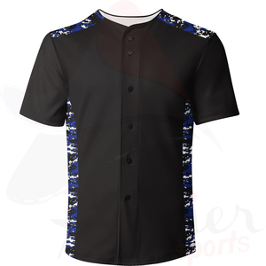 Chemises de baseball à rayures personnalisées à prix d'usine, impression par sublimation, motif à rayures, prix bas - Product Image 4