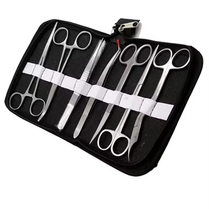 Azicon's Student Dissecting Kit Stainless Steel Biology Anatomy Laboratory Scalpel Scissors Teasing <b>Needle</b> Probe Tools <b>Case</b> - Product Image 1