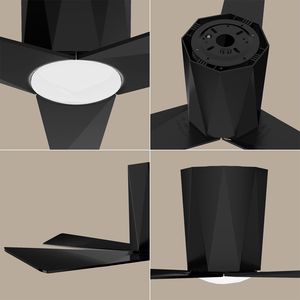 Lámpara de Techo LED Moderna de 52 Pulgadas con Ventiladores de Techo de 10' x 52' - Product Image 2