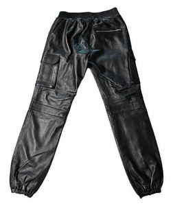 Conjunto de Chaqueta de Cuero con Botones para Hombre y Pantalones Acampanados de PU, Traje de Cuero Personalizado para Hombre - Product Image 3