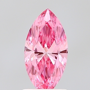 1.09 Ct Marquise Cut Lab Grown Diamond Fancy Vivid <b>Pink</b> VVS2 IGI Certified CVD Loose Diamond Wholesale for Jewelry Making - Product Image 1