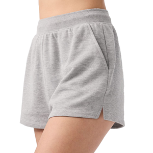 Shorts de sport personnalisés pour femmes, vente en gros, élastiques, respirants, taille mi-haute, couleur unie, vierges - Product Image 2