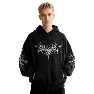 Sudadera con Capucha para Hombre, Estilo Holgado, 100% Algodón, Felpa, Cómoda, Talla Grande, Venta al Por Mayor desde Pakistán - Product Image 4
