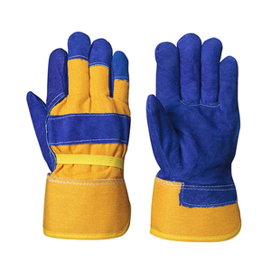Guantes de Soldadura de Cuero Vacuno Resistentes al Fuego con Logotipo Personalizado, Guantes de Protección para Soldadura a Bajo Precio, Guantes de Trabajo para Soldador - Product Image 1