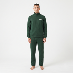 Survêtement de sport pour homme avec logo personnalisé, fermeture éclair intégrale, jogging, vêtements de fitness, 2 pièces, vente en gros - Product Image 5