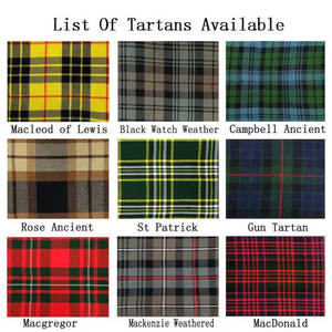 Al por mayor, auténtico chal escocés de tartán masonero de clanes de las Tierras Altas, 16oz, personalizado OEM ODM - Product Image 6