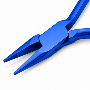 Blue Stainless Steel Chain Nose Jewelry Pliers Tapered Tip <b>Wire</b> Looping for Necklace Earring Ring Precision <b>Craft</b> Making Tool - Product Image 2