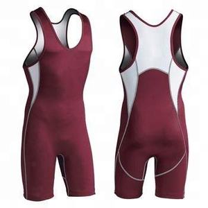 Combinaison de lutte unisexe ajustée, super douce, imprimée par sublimation, marron et blanc, en spandex et nylon extensible, 180g, pour adulte - Product Image 2