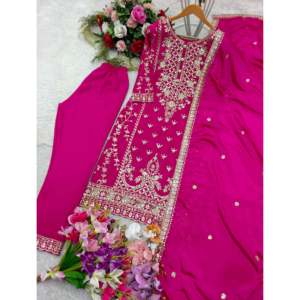 Top de fiesta para mujer de diseñador-Conjunto Plazzo y Dupatta - Product Image 4