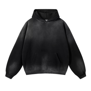 เสื้อฮู้ดดี้โอเวอร์ไซส์แบบสโตนวอช  แบบวินเทจ  สามารถสั่งทำได้  พร้อมลายสกรีน - Product Image 5