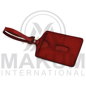 Custom Luxury Leather Durable Luggage <b>Tags</b> Genuine Leather Luxury Luggage Bag <b>Tag</b> for <b>Suitcases</b> - Product Image 3