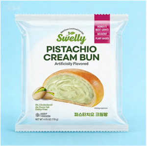 SWELLY PISTACHIO CREAM BUN - Authentique pain au pistache artisanal de K-bakery, garni de pistache salée et de crème fraîche, collation savoureuse - Product Image 4