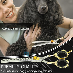 Tijeras Curvas Ligeras y Reutilizables para el Cuidado de Mascotas, Acero Inoxidable, Alta Calidad, Duraderas - Product Image 4