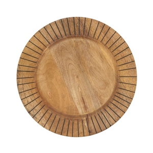 Custom Wholesale Antique Brown Round Charger <b>Plate</b> Vintage Decorative Tableware Underplate Place <b>Mat</b> for Wedding Dinner Decor - Product Image 6