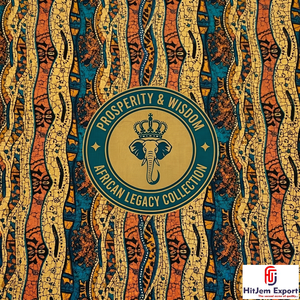 Wholesale Nigeria Twill Rib African Wax Print Cotton Fabric OEM ODM Customized Textile Manufacturing Supplier - Product Image 1