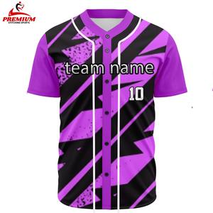 Maillot de baseball unisexe sur mesure, dernière collection, faible MOQ – Respirant, séchage rapide, manches courtes, avec impression de logo personnalisé pour adultes - Product Image 1