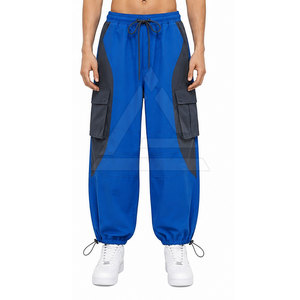 Pantalones de Paracaídas Ligeros para Hombre, con Pierna Ancha, Detalles Ajustables, Bolsillos y Estilo Casual Cómodo - Product Image 3