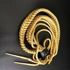 Cordón de Hilo Metálico Dorado de Seda y Poliéster Cómodo, Personalizado al por Mayor de Fábrica en Pakistán, para Uniformes Ceremoniales - Product Image 6