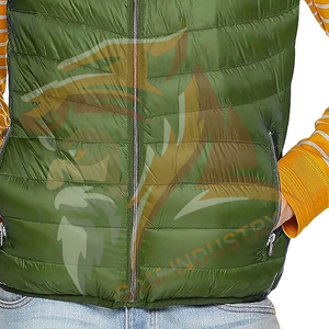 Veste matelassée sans manches pour homme, 100% polyester, confortable, nouvelle arrivée, brillante, personnalisable, imperméable, vente en gros - Product Image 6