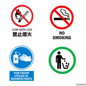 Impresión de Calcomanías Adhesivas Personalizadas a Todo Color para Señales de Advertencia e Información - Product Image 5