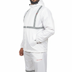 Conjunto cortavientos de talla grande, recién llegado, fabricado con alta calidad, proveedor de fábrica, conjunto de chaqueta con cremallera, conjunto cortavientos en venta - Product Image 5