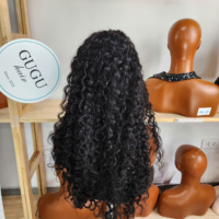Perruque mi-tête ondulée naturelle non traitée, cheveux vierges vietnamiens, double épaisseur, super qualité, vente chaude, 8 à 40 pouces