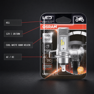 Kit de Conversión de Faros Delanteros HS1 de Halógeno a LED para Motocicleta, Bombilla LED Producida por <span class=keywords><strong>Osram</strong></span> - Product Image 4