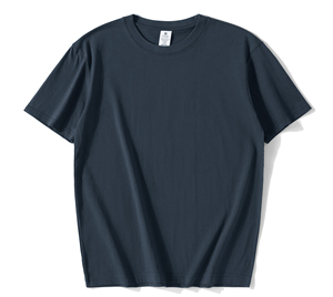 T-shirts d'été décontractés en coton uni de haute qualité pour hommes, grandes tailles, logo personnalisé sur le devant, tissu 230g, coupe oversize – Vente en gros - Product Image 5