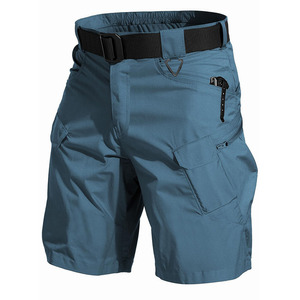 Outdoor Wear Cargo Shorts For Men's Relaxed Fit Breathable Solid Color Unique Look Cargo Shorts For Men's - Product Image 1