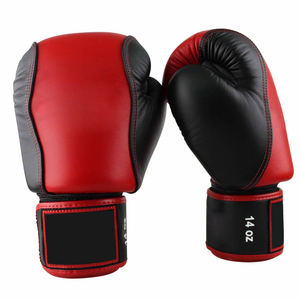 Gants de boxe légers et respirants en cuir professionnel de qualité supérieure avec support de poignet auto-agrippant - Product Image 1