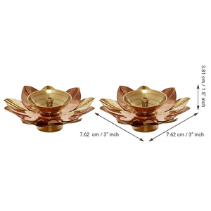 Golden Lotus Flower Shape <b>Decorative</b> <b>Accent</b> Gold Finish Lotus Sculpture for Tabletop Living Room Bedroom Office Shelf Table Deco - Product Image 5