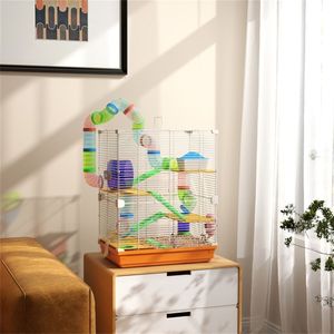 Cage pour animaux de compagnie en acier inoxydable de luxe, motif animal personnalisé pour les races petites, moyennes et grandes, pour l'élevage et l'abri en intérieur - Product Image 1