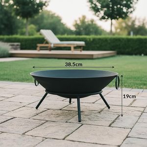 Brasero moderne haut de gamme en fer, chauffage extérieur au gaz naturel haute puissance (BTU), portable pour jardin, camping et réunions de famille - Product Image 3