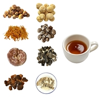 Boissons Solides : Mélange de Poudre d'Extrait de Champignons 8-en-1, 30% Polysaccharides, Boisson Santé