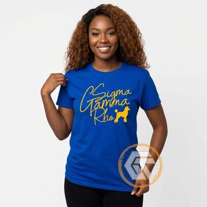 Camiseta Casual de Verano para Mujer de la Hermandad Sigma Gamma Rho, GREEK TREASURES, 100% Algodón, Cuello Redondo, Manga Corta, Ecológica, Venta al Por Mayor - Product Image 3