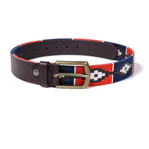 Cinturón de Polo Casual de Cuero Vacuno para Hombre y Mujer, Tejido Artesanal, Línea de Productos Ecuestres, OEM, Unisex - Product Image 1