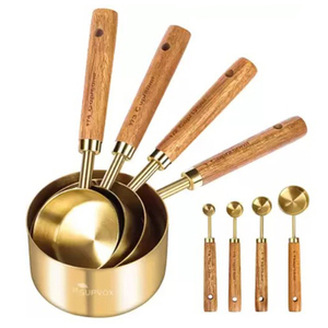 Juego de 5 Cucharas Medidoras de Acero Inoxidable para Repostería, para Ingredientes Secos, Polvos y Especias - Product Image 2