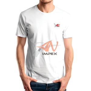 Camiseta de Mezcla de Algodón de Alta Calidad, Camiseta Personalizada para Hombre, Camiseta Ajustada Lisa en Blanco o Negro, Camisetas para Hombre - Product Image 5