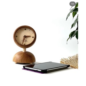 Fantastique Horloge de Bureau en Bois, Mouvement à Quartz Circulaire, Affichage à Aiguilles, Design Minimaliste, Silencieuse, Fonctionnant sur Piles - Product Image 2