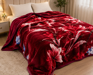 100% Polyester Knitted Raschel Mink Blanket Super Soft Heavy GSM Warm All-Season Modern Customizable Bed & Home Use - Product Image 5