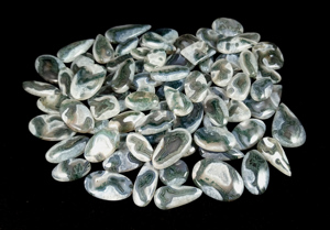 Wholesale Natural Green Moss Agate Rare Solar Quartz Smooth Loose Gemstone Cabochon for Jewelry Making Natural Solar Quartz - Product Image 5