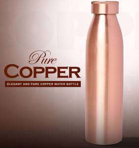 Bouteille d'eau en cuivre pour une utilisation nocturne, buvez de l'eau chargée de cuivre le matin pour une meilleure routine de bien-être à domicile. - Product Image 1