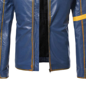 Ropa de Invierno, Chaqueta de Cuero OEM, Chaqueta de Motero de Piel de Cordero para Hombre, Chaquetas de Motocicleta de Cuero Genuino para Hombre - Product Image 5