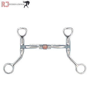 Mors de dressage western en acier inoxydable pour chevaux, durables, épaisseur de bouche 16 mm, pour l'entraînement, mors d'équitation de la meilleure qualité - Product Image 1