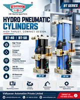 Cylindres hydro-pneumatiques robustes pour serrage et déserrement de pinces d'outils, pour machine VMC, pression maximale 7kgf, assemblage de dispositif