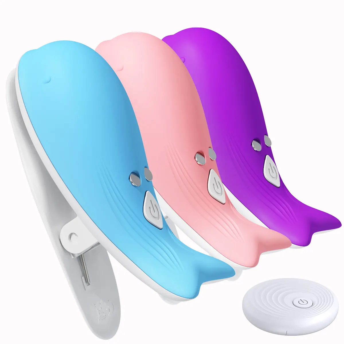 Hot little dolphin wireless remote control breast clamp female erotic breast stimulation nipple masturbation massager