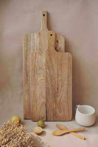 Planches à découper en bois d'acacia et de mangue pour couper les légumes et la viande Surface de coupe Planche en bois massif Planche artisanale Rustique - Product Image 4