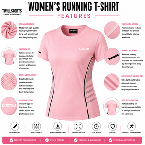 Custom Eco-Friendly Quick Dry Wicking Reflective Slim Fit <b>Women</b> Running <b>Compression</b> Sports Gym Workout Yoga <b>Shirt</b> - Product Image 6