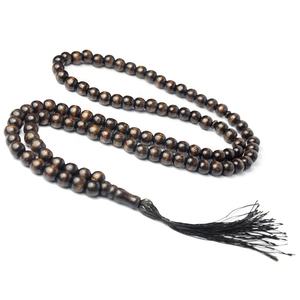 Tasbih en bois naturel poli, écologique et de qualité supérieure, pour la prière islamique et le Dhikr, perles de prière musulmanes faites à la main pour le quotidien - Product Image 3